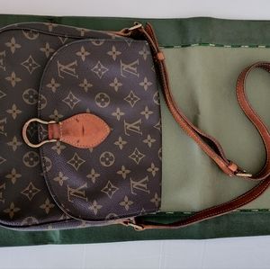 Auth Louis Vuitton Brown Monogram St. Cloud Cross Body Shoulder Bag